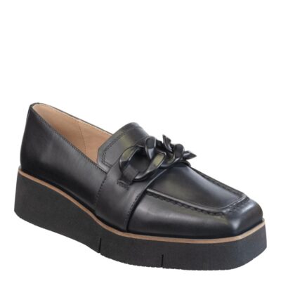 NAKED FEET  Privy In Black Platform Loafers