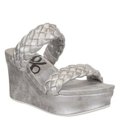 OTBT  Fluent In Silver Wedge Sandals