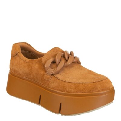 NAKED FEET  Princeton In Camel Platform Sneakers