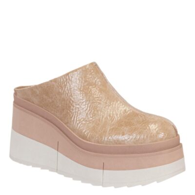 NAKED FEET  Coach In Beige Platform Clogs