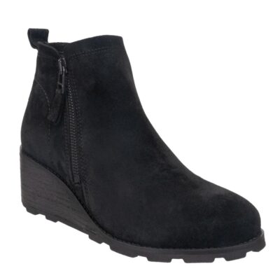 OTBT  Story In Black Wedge Ankle Boots