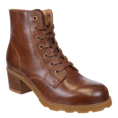 OTBT  Arc In Brown Leather Heeled Ankle Boots