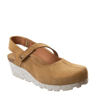 OTBT  Prog In Beige Wedge Clogs