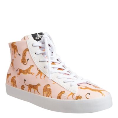 OTBT  Hologram In Cheetah High Top Sneakers