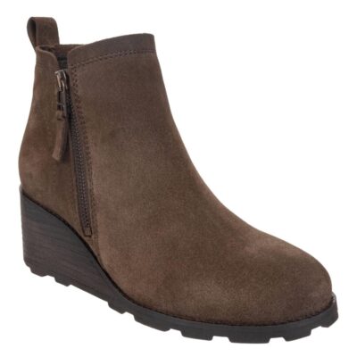 OTBT  Story In Brown Wedge Ankle Boots