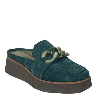 NAKED FEET  Elect In Emerald Platform Mules