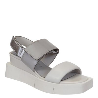 NAKED FEET  Paradox In Grey Wedge Sandals