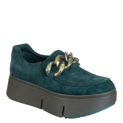 NAKED FEET  Princeton In Emerald Platform Sneakers