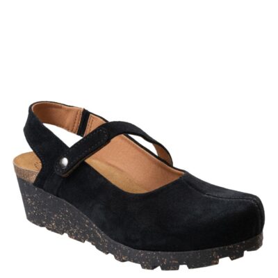 OTBT  Prog In Black Wedge Clogs