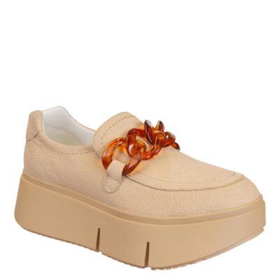 NAKED FEET  Princeton In Beige Platform Sneakers